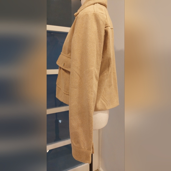 Fashion Nova Tan Blazer with Gold Accents - Picture 5 of 10